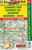 Turistická mapa Slovenský kras / Slovenský raj / Slovenské Rudohorie-východ 1 : 100 000 TM 233