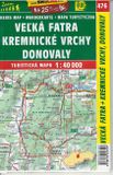 Turistická mapa Veľká Fatra / Kremnické vrchy / Donovaly 1 : 100 000 TM 476