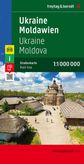 Automapa Ukrajiny / Moladavsko 1: 1 000 000