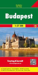 Budapašť - plán mesta 1 : 27 500