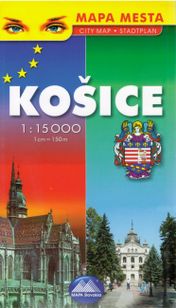 Košice mapa mesta 1:15 000