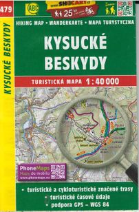 Kysucké Beskydy Turistick8 mapa 479 1:40 000