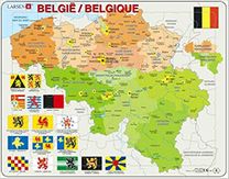 LARSEN Puzzle Belgie / Belgicko 48 dielikov