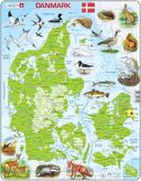 LARSEN Puzzle - Mapa Dánsko