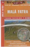 Malá Fatra 705 podrobná turistická mapa