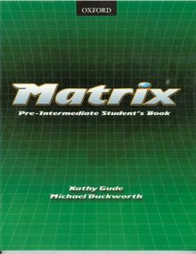 Matrix Pre-Intermediate Student´s Book