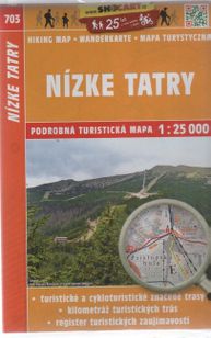 Nízke Tatry 703 podrobná turistická mapa