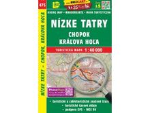 Nízké Tatry - Chopok, Kráľova Hoľa 1:40.000 Turistická mapa