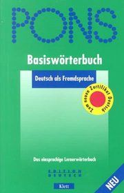 Pons Basisworterbuch Deutsch Als Fremdsprache