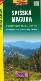 Spišská Magura Turistická mapa 1107 1:50 000