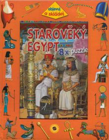 Starověký Egypt - Kniha s 8 puzzlami