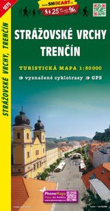 Strážovské vrchy-Trenčín turistická mapa 1:50 000
