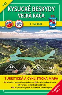 Turistická mapa 101 Kysucké Beskydy – Veľká Rača 1 : 50 000
