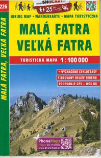 Turisticka mapa Malá Fatra / Veľká Fatra 1 : 100 000 TM 226