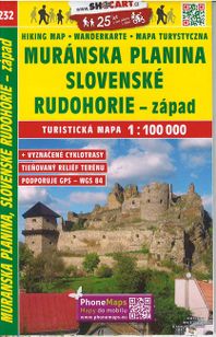 Turistická mapa Muránska planina / Slovenské Rudohorie - západ 1 : 100 000 TM 232