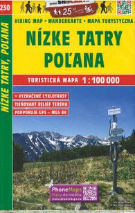 Turistická mapa Nízke Tatry / Poľana 1 : 100 000 TM 230