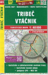 Turistická mapa Tríbeť / Vtáčnik 1 : 100 000 TM 483