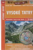 Vysoké Tatry 701 podrobná turistická mapa