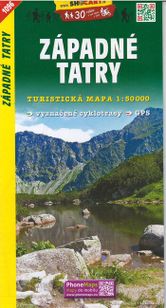 Západné Tatry 1096 turistická mapa 1:50 000